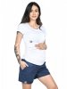 MijaCulture - maternity summer shorts Lola M004 navy